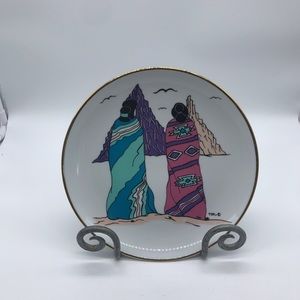 Decorative ceramic plate